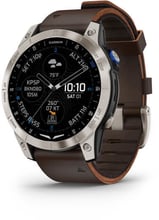 Garmin D2 Mach 1 Aviator Smartwatch with Oxford Brown Leather Band (010-02582-55)