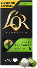 Кофе L’OR Lungo Elegante натуральный жареный молотый в капсулах 10 шт (8711000360552)