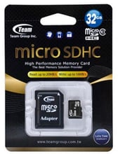 Team 32GB microSDHC Class 10 (TUSDH32GCL1002)