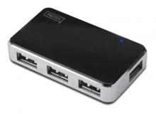 Digitus Adapter USB to 4хUSB Black (DA-70220)