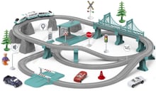 Игровой набор ZIPP Toys Городской экспресс электрическая железная дорога, 103 детали, зеленый