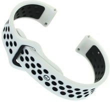 Becover Sport Band Vents Style Black-White for Xiaomi Amazfit Bip / Bip Lite / Bip S Lite / GTR 42mm / GTS / TicWatch S2 / TicWatch E (705705)