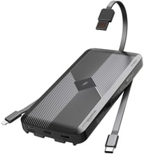 iWALK Power Bank Scorpion Air 10000mAh Lightning/USB-C with MagSafe Wireless Charger Black (UBA10000M)