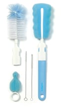 Набор ершиков для мытья бутылок BabyOno со сменной ручкой синий (735/01)