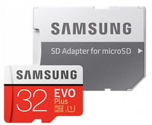 Samsung 32GB microSDHC Class 10 UHS-I U1 Evo Plus + adapter (MB-MC32GA/RU)