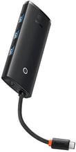 Baseus Adapter Lite Series USB-C to 3хUSB3.0+USB-C+HDMI Black (WKQX040001)