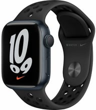 Apple Watch Series 7 Nike 45mm GPS Midnight Aluminum Case with Anthracite/Black Nike Sport Band (MKNC3) UA