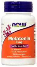 Now Foods Melatonin, 3 mg, 90 Lozenges (NOW-03258)