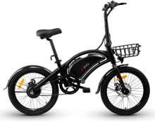 Электровелосипед городской DYU D20 (240 Вт, 10 А/час, 36 В, 25 км/ч), колеса 20", черный