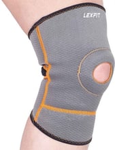 Бандаж для колена USA Style LEXFIT размер L серый (LBS-1406-L)
