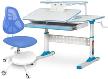 Комплект парта Ergokids TH-320 Blue + кресло ErgoKids Y-400 BL (арт. TH-320 W/BL + Y-400 BL)