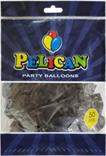 Набор шариков Pelican 50 шт. 30 см перламутр черный (1250-746)