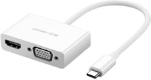 Ugreen Adapter MM123 USB-C to HDMI+VGA White (30843)