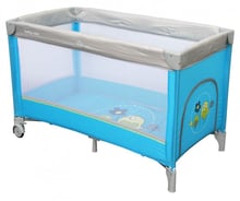 Манеж - кровать Baby Mix HR-8052 Воробьи голубой 44895, blue
