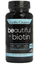 Earth's Creation Beautiful Biotin Біотин 10000 мкг 100 капсул