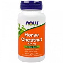 NOW Foods Horse Chestnut 300 mg 90 caps (Конский каштан и рутин)