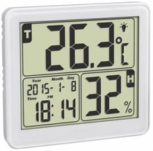 Термогигрометр цифровой TFA, белый, 90х28х82 мм