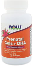Now Foods Prenatal Gels + DHA, 90 Softgels (NOW-03809)