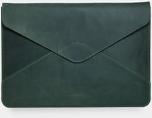 INCARNE Handmade Leather Cover Magnetic Message Green for MacBook Pro 16" M3 | M2 | M1