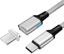 XOKO USB Cable to Cable USB-C Magnet 60W 2m Silver/Black (SC-500a)