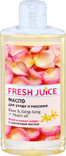 Fresh Juice Energy Rose&Ilang-Ilang+Peach Oil Масло для ухода и массажа роза и иланг-иланг + персиковое масло 150 ml