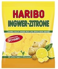 Конфеты жевательные Haribo Ingver Zitrone 160 г (НФ-2011)
