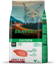 Сухой корм Bravery Chicken Adult Cat Sterilized для стерилизованных котов с курицей 2 кг (7678 BR CHIC STER_ 2KG)