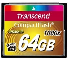 Transcend 64GB CompactFlash 1000X (TS64GCF1000)