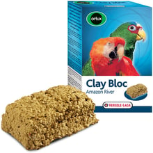 Минеральный блок Versele-Laga Orlux Clay Bloc Amazon River с глиной для крупных попугаев 0.55 кг (54256)