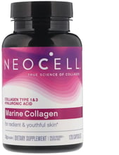 Neocell Marine Collagen 120 Caps Морской коллаген и гиалуроновая к-та