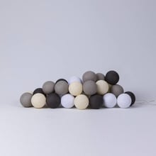 Гирлянда Cotton ball lights на 10 шаров 2,7м, Taupe