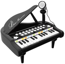 Дитяче піаніно синтезатор Baoli з мікрофоном 24 клавіші (чорний) (BAO-1505B-B)
