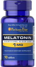 Puritan's Pride Melatonin 1 mg Мелатонин 90 таблеток
