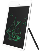 Графічний планшет для малювання Lunatik із LCD екраном 10" Білий (LN10L-W)