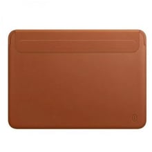 WIWU Skin Pro 2 Leather Sleeve Brown for MacBook Air 13.6" M3 | M2 (2024 | 2022)