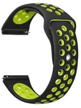 Becover Sport Band Vents Style Black/Yellow for Xiaomi iMi KW66/Mi Watch Color/Watch S1 Active/Haylou LS01/LS05 (705805)