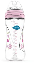 Бутылочка Nuvita для кормления Mimic 330мл. 4м+ Антиколиковая, розовая (NV6050Pink)