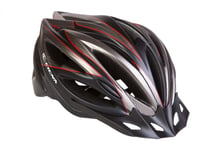 Шлем велосипедный с козырьком CIGNA WT-068 черно-красный HEAD-017