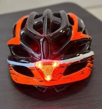 Шлем для велосипеда Maraton G05 М с фонариком красный