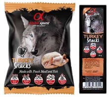 Лакомство для собак Alpha Spirit Snacks Turkey с индейкой кубики 35 г (as4002335)