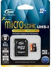 Team 32GB microSDHC UHS-I U1 + adapter (TUSDH32GUHS03)