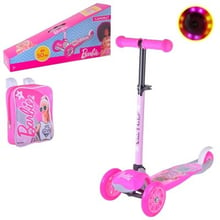 Самокат A-Toys Barbie, PU, LED, складной (LS2211)