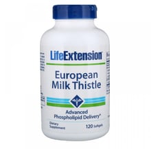 Life Extension European Milk Thistle 120 Softgels Расторопша