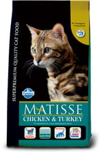 Сухой корм Farmina Matisse Adult Chicken & Turkey для взрослых кошек курица и индейка 10 кг (161035)