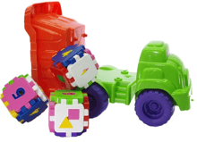 Детский игровой песочный набор DOLONI TOYS 013585 с развивающим кубиком