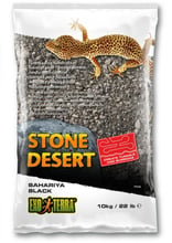 Субстрат пустынный с глиной Exo Terra Bahariya Black Stone Desert чёрный 10 кг (015561231480)