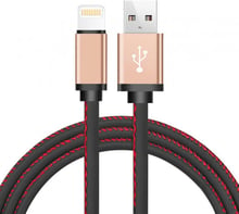 XOKO USB Cable to Lightning Leather 1m Black (SC-115i-BK)