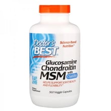 Doctor's Best Glucosamine Chondroitin MSM Глюкозамин хондроитин с OptiMSM 360 капсул