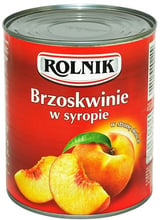 Персики половинками в сиропе Rolnik 820 г (5900919002209)