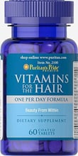Puritan's Pride VITAMINS for the HAIR 60 Tablets